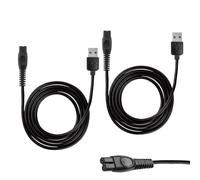2PCS Shaver Charger Cable 5V Fast Stable Charging Beard Trimmer Charger Lightweight and Portable Cable for Philips One Blade Charger QP2724, QP2824,QP2734,QP2834,MG5910,MG9520,S3145,S7885,S7887,S5884