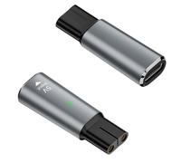 2PCS Shaver Charger Converter USB Type-C Charging Adapter, Universal Electric Razor Charging Cable, Compact Shaver Charging Adapter Replacement for Home Office Travel