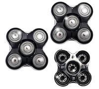 2PCS Shaver Replacment Heads Compatible with Reming-ton Balder RX5/XR7000/XR1500, 5 Dual Track Heads for Remington Shaver Replacement Heads, Wet & Dry Head Shaver for Bald Men