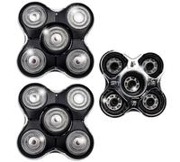 2PCS Shaver Replacment Heads Compatible with Remington Balder RX5/XR7000/XR1500, 5 Dual Track Heads for Remington Shaver Replacement Heads, Wet & Dry Head Shaver for Bald Men