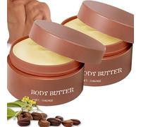 2PCS Shea Butter Body Butter, Organic Body Moisturiser for Men, Hydrating Body Butter with Jojoba Oil, Body Lotion for Dry Skin, Lasting Moisture&Soothe Cream,Gift for Father,Husband,Boyfriend, 2x114G