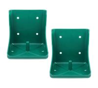 2pcs Sheep Salt Feeder Pp Green Reusable Box for Livestock Feeding