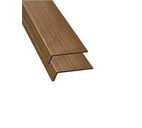 2PCS Shelf Covers for Closet & Pantry Detachable Rack Shelves for Kitchen Bathroom Living Room OfficeWalnut Finish 30x30cm Storage Solution