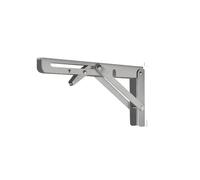2pcs Shelves Storage Rack Triangular Folding Wall Hanging Support Foldable Shelf Angle Mounting Folding Shelf Brackets(2PCS Stainless 16)