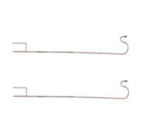 2pcs Shepherd Hooks Iron Outdoor Hanging Hooks for Garden Planter | Brown Finish, Divided into Four Sections, Easy Carrying, Not Easy to Fall, Easy to Insert into Ground