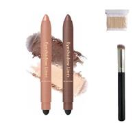 2Pcs Shinalify Eyeshadow, 2-In-1 Eyeliner & Eyeshadow, Long-Lasting Smudge-Proof Wear,Smooth & Easy Color,Eye Shadow Stick Makeup, Smokey Eyes In 3 Minutes (A-101, SIZE)