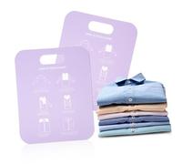 2pcs Shirt Folding Board Clothing Folder Board Closet Hangers for Clothes Laundry Room Cabinets Tablas Shirts for Skirts Tool Shirt Ironing Board Storage Travel The Lazy Pp Purple