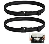 2PCS Shirt Stays for Men, Men Shirt Stays Belt Tuck, Non-Slip Elastic Invisible Professional Outfit Styling Waistband Keeps Tops Perfectly Neat Business Formal Office Wedding Daily Look Hidden