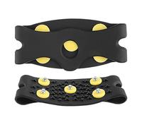 2Pcs Shoe Grippers for Ice and Snow, Crampon Traction Cleats, Anti-Skid Traction Grips, Crampons Spikes, 5 Point Cleats for Shoes and Boots Walking Snow Ice Winter Walking for Men Women