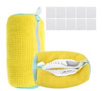 2Pcs Shoe Washing Machine Bag-Laundry Shoe Bag for Washer and Dryer, Reusable Shoe Cleaning Bag for Sneaker Tennis Shoes Unstain Cleaner Kit, Includes 10 Shoe Bags for Travel (Yellow)