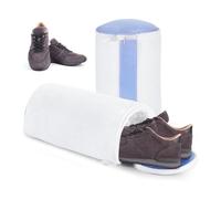 2Pcs Shoe Washing Machine Bag, Mesh Fluffy Fibers Keep 360° Wrap-around Cleaning, Trainer Washing Machine Bag, Shoe Laundry Bag with Durable Hi-dden Zipper, Reusable Shoe Cleaning Bag for Sneaker