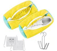 2Pcs Shoe Washing Machine Bag,Reusable Shoe Cleaning Bag,Laundry Shoes Bag with Self-locking Zipper,Sneaker Tennis Laundry Bags for All Shoes,Comes with Storage Bag and 2 Hooks