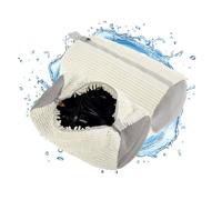 2PCS Shoe Washing Machine Bag, Shoe Cleaning Bag with Zipper Hook Shoe Laundry Bag Reusable Lightweight Portable, Shoe Washing Bag Shoe Cleaner Kit for Sneakers Canvas Tennis Running Shoes (White)