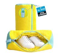 2pcs Shoe Washing Machine Bag, Trainer Washing Machine Bag with Upgraded Locking Zipper, Heavy-Duty Shoe Bag for Washing Machine, Reusable Shoe Washing Bag for Sneakers, Trainers, Canvas (2)