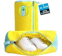 2pcs Shoe Washing Machine Bag, Trainer Washing MachineBag with Upgraded Locking Zipper, Heavy-Duty Shoe Bag for Washing Machine, Reusable Shoe Washing Bag for Sneakers, Trainers, Canvas