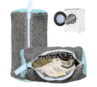 2PCS Shoe Washing Machine Bag With Self-Locking Zipper,Heavy Duty Laundry Shoe Bag for Washing Machine Washer & Dryer,Reusable Shoe Washing Bag for Sneakers Tennis Shoe,Large Shoe Cleaning Bag,Grey
