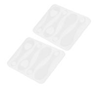 2pcs Shopping Trolley Token Silicone Mold for DIY Key Ring Craft