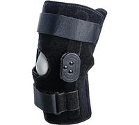 2PCS Short Hinged Knee Pads, Knee Joint Fixed 360° Protection Support Brace, Adjustable 0-90°, Soft Comfortable Breathable Fabric, for Fixation Meniscus Damage Ligament Postoperative Fracture,L