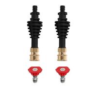 2PCS Short Lance Extension Rod Adapter with Nozzle, 150mm Length, WG610, WG611, WG629E, WG620 Portable Pressure Washer Wand Extension Rod Adapter for Car Wash Tools and Accessories