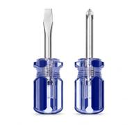 2PCS Short Phillips Head and Flathead Screwdrivers