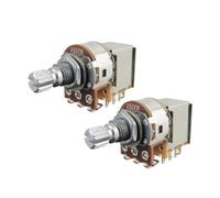 2pcs Short Shaft Guitar Potentiometers Push Pull Pots Potentiometers 250K or 500K for Guitar Bass Parts(2pcs A500K)