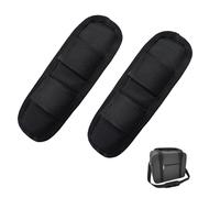 2PCS Shoulder Strap Pad Shoulder Pad Air Cushion Anti-Slip Bag Strap Pad Removable Luggage Bags Shoulder Strap Pads Breathable Backpack Pads for Backpack Camera Laptop Messenger Guitar(Black)