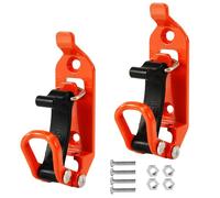 2pcs Shovel Mount for Roof Rack, Roof Rack Accessories Shovel Holder with Screws Nut Rubber Clamp Grip Wall Mounting Brackets Kit for Roof Rack Car Truck Boats (Red)
