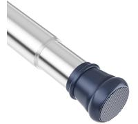 2PCS Shower Curtain Rail Tension Rod For Curtains No Drill Curtain Pole Extendable Curtain Poles Tension Rod For Windows,Shower Silver 75-85CM