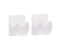 2Pcs Shower Curtain Rod Holder Self Adhesive Telescopic Support Sticker Wall Hook Watering Can Hanger Rack Bracket Sticky Curtain Rod Holders for Wall