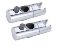 2pcs Shower Head Holder, 24mm Rail Head Bracket Holder, Adjustable Showers Heads Bracket, Powerful Replacement Shower Hose Clamp for Bath