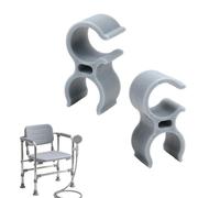 2pcs Shower Head Holder for Shower Chair, Bath Seat Shower Bracket Attachment - Universal Hand Shower Hose Clip for Bath Stool, Tub Transfer Bench Shower Aids Accessories for Elderly & Disabled Users
