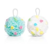 2Pcs Shower Puff Bath Sponge, Soft Foam Loofah Body Scrubber