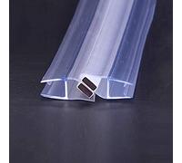 2pcs Shower Screen Seal Rubber,Shower Screen Seal Strip,With Magnetic Pvc Clear Bath Shower Screen Door Seal For 6/8/10/12 Mm Glass,bathroom Tempered Door Magnetic Silicone Strip,90°(with Magnetic