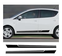 2PCS Side Door Skirt Car Stickers Stripe Style Vinyl Film Decal, for, for Seat Ibiza FR 6j 6l Ateca Altea leon Auto Tuning Accessories