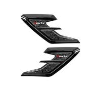 2Pcs Side Fender Vent Cover Stickers for Mazda MX-30 DR 2020-Present, Premium TPU Exterior Body Decoration Trim Accessories with Carbon Fiber Pattern,Black