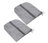 2pcs Side Mirror Protective Cover Oxford Cloth Drawstring Reflective Strips | Water Resistant Shield for Icy Conditions, Suitable for Most Rearview Mirrors during Outdoor Winter Parking