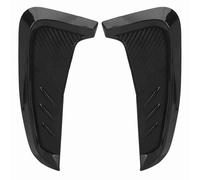 2Pcs Side Mudguard Vent Trim Left Right, Universal Fit Glossy Black Rubber, 20cm Car Side Air Vent Cover, Enhanced Vehicle Appearance with Easy Installation for Coroll