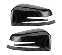 2PCS Side Rearview Mirror Cover Decorative Trim Cap, Replacement for A B C E CLS CLA GLA GLK Class, Auto Accessory ABS Plastic Mirror Cover with Elegant Design, Perfe (Carbon Fiber Style)