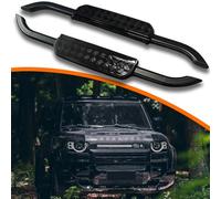 2pcs Side Step fit for Land Rover Defender 90 2020-2026 L663 2door Running Board Pedal Rail Board (Glossy Black Vintage Style)