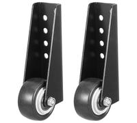 2pcs Silent Gate Caster Wheel 2 Inch Cold Rolled Steel Support