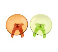 2Pcs Silent Hamster Running Wheel Exercise Flying Saucer for Gerbils Hedgehogs Mice Sturdy Design Easy to Clean Quiet Operation Small Pet