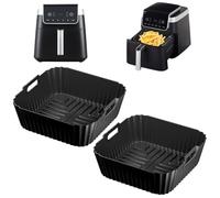 2pcs Silicone Air Fryer Liners for Ninja Air Fryer MAX PRO AF180UK 6.2L