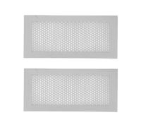 2pcs Silicone Baby Proof Vent Covers Against Creepy Crawlies for 11.8 X 5.5in Vents (Grey)