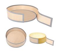 2pcs Silicone Baking Mat for Springform Pan 9in, Non Sick Round Silicone Mat Easy-to-Clean Reusable Baking Sheet Supplies for Cheesecake Pan, Prevent Cake from Sticking to Bottom and Side