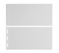 2pcs Silicone Beeswax Press Sheets, 41.3x20.5cm Beehive Wax Foundation Beeswax Embosser Machine 5.4mm Soft Press Sheet Mould Tools for Beekeeping Equipment Off-White