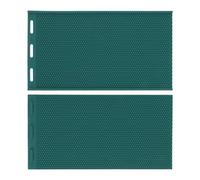 2pcs Silicone Beeswax Press Sheets, 41x21.5cm Beehive Wax Foundation Beeswax Embosser Machine 5.4mm Soft Press Sheet Mould Tools for Beekeeping Equipment Dark Green