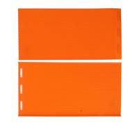 2pcs Silicone Beeswax Press Sheets, 43.2x22.5cm Beehive Wax Foundation Beeswax Embosser Machine 5.4mm Soft Press Sheet Mould Tools for Beekeeping Equipment Orange