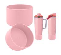 2PCS Silicone Boot Compatible with Owala 30oz & 40oz FreeSip Sway Bottles & Tumblers, Protective Anti-Slip Bottom Cover Sleeve for Freesip Sway Tumbler (Sugar High)