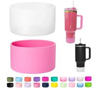 2PCS Silicone Boot for Stanley 30 40 OZ Cup, Boots for Stanley Cups Accessories, Non-Slip Bottom Protector Cover Ice Flow 30OZ 20OZ Protective Sleeve