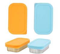2PCs Silicone Can Lids for Season 4.37 oz Sardines Can | Wild Planet 4.37 oz Sardines Can, Rectangle Sealing Lid, Can Covers for Canned Sardines, Food Cover, Freezer Dishwasher Safe (Can NOT Included)